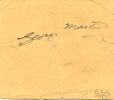 George Martin Autogramm